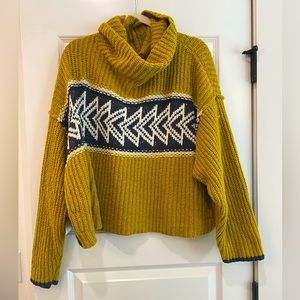 Free People turtle neck sweater size M